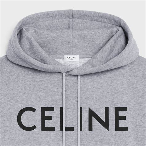 celine grey hoodie|black celine hoodie.